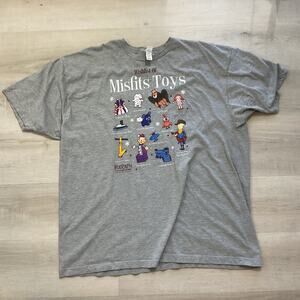 Tultex Hasboro Rudolph the Red Nosed Reindeer Misfit Toys Unisex Adult Tee XXXL